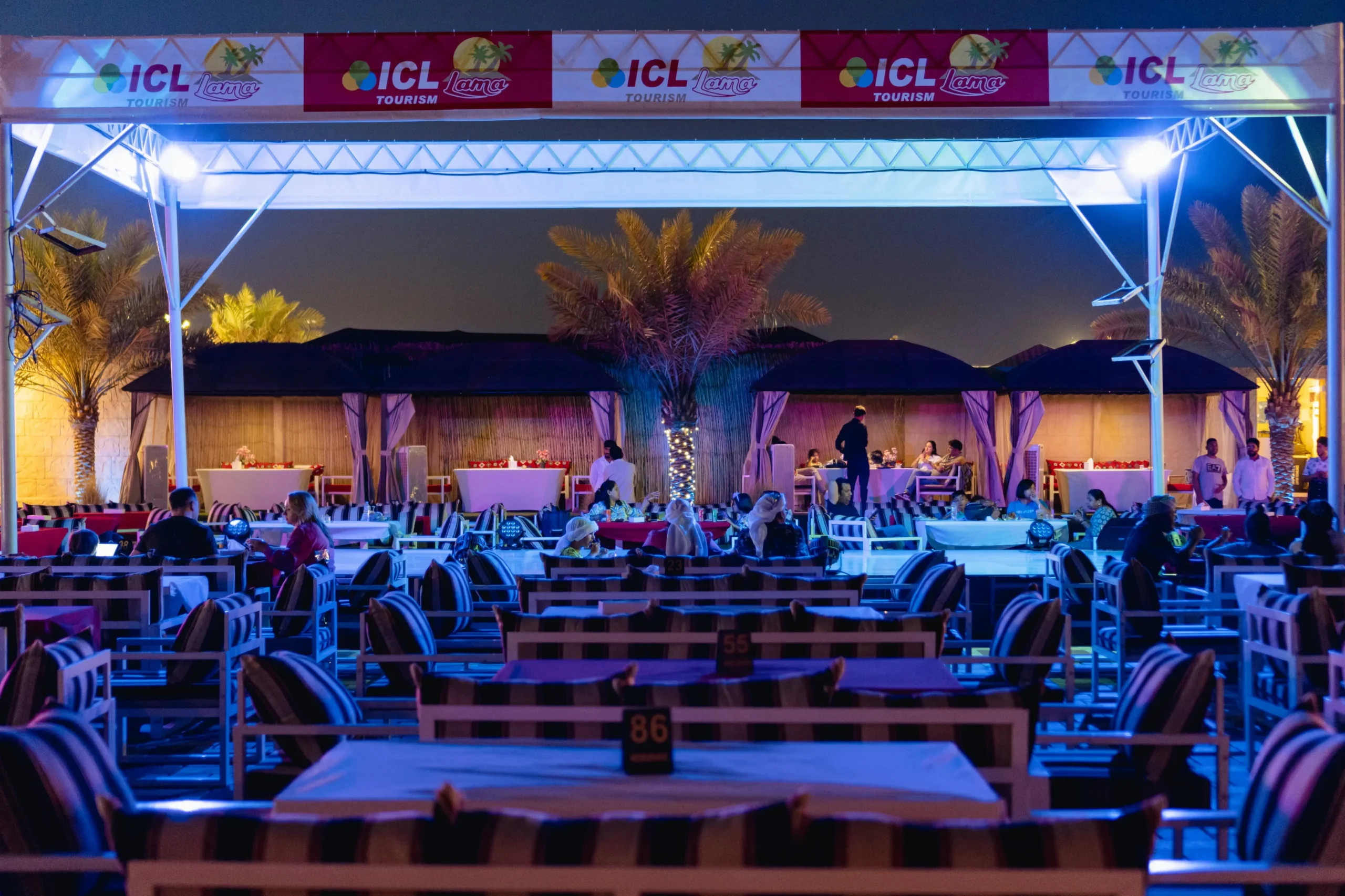 dinner at desert camp